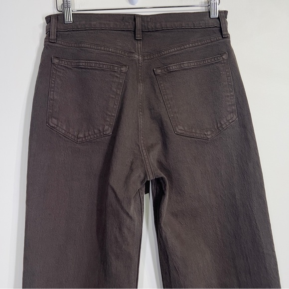 Abercrombie & Fitch the 90's Relaxed High Rise Jeans Dark Brown - Picture 8 of 11